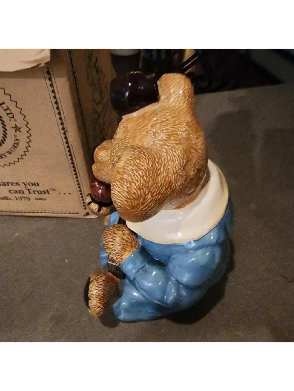 COOKIE JAR Bear, Boyds Bear Collection, Teacher, Limited, Bearware Pottery, 90s
